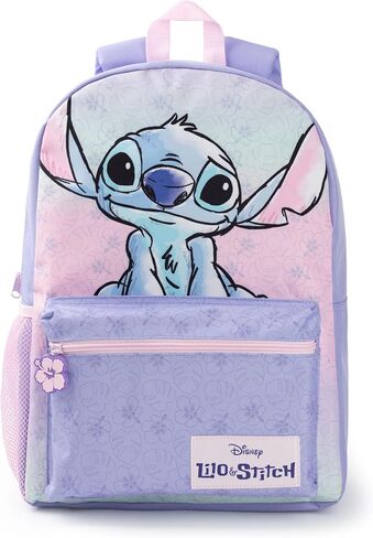 Disney Lilo & Stitch Girls Backpack Purple & Pink Rucksack with Adjustable Straps School Bag For Kids Movie Merchandise Gift in Saudi Arabia