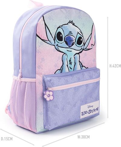 Disney Lilo & Stitch Girls Backpack Purple & Pink Rucksack with Adjustable Straps School Bag For Kids Movie Merchandise Gift in Saudi Arabia