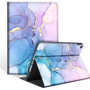 Case for 10.2 Inch iPad 9th/8th/7th Generation 2021/2020/2019 - iPad Cover 9th/8th/7th Generation, Premium Leather Folio Stand Case - Auto Wake/Sleep and Multiple Viewing, Marble Fresh