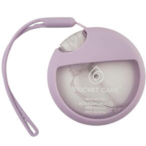 POCKET CARE |Mint Scented Hand Sanitizer Spray with strap 25 ml / 8.45 FL OZ- Spray for Hands | Organic Moisturizing Spray | Travel Size - Travel Accessories | 100% natural (Mint)