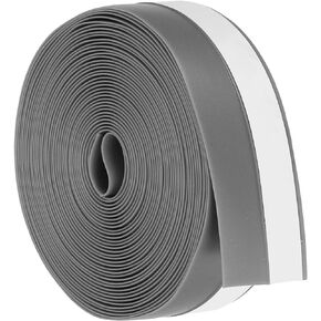 PATIKIL 16.4Ft Weather Stripping Door Seal, 45mm/1-3/4"W Silicone Self Adhesive Dustproof Waterproof Door Sealing Tape for Door Bottom Sealer Shower Glass Gaps, Transparent