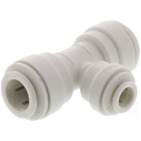 IPW Industries Inc-John Guest - Polypropylene Reducing Union Tee Quick Connect Fitting 3/8" OD x 3/8" OD x 1/4" OD | PP30121208W