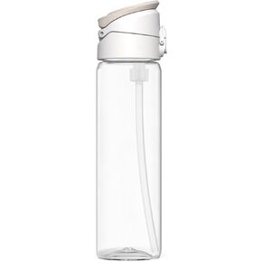 RhinoShield AquaStand Magnetic Bottle 27 oz | Tritan Water Bottle with Straw Lid, Sport Bottle with MagSafe Compatible Handle, Tripod with Adjustable Angles, Leak Proof, Lightweight - Crystal Clear