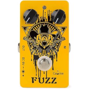 Caline Fuzz Bear Guitar Effects Pedal Multieffects Pedals Metal True Bypass Orange CP-46