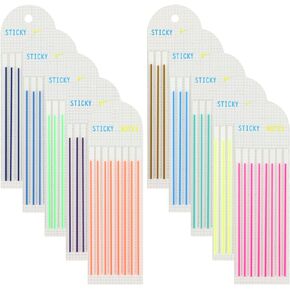 Koqye 1600Pcs Highlighter Tape, Transparent Highlighter Tapes with Lines Removable Long Strips Page Markers Underline Highlight Strips for Annotating Books
