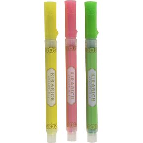 ZEBRA Glitter Highlighter, Kirarich, Pack of 3 (WKS18-3C)