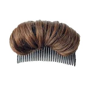 Light Brown Invisible Fluffy Hair Pad, Bump Up Comb Clip Bun Hair, False Hair Clip Fluffy Princess Styling Hair Pad Hairpin for Girls Women Thinning Hair Clips Barrettes Clips and Barrettes