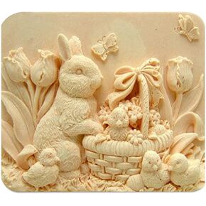 Silicone Soap Molds, AIDOIT 3 PCS 6 Cavity Assorted Silicone Flower Soap Mold DIY Soap Molds for Handmade Chocolate Biscuit Cake Muffin
