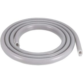 uxcell T-Slot Mount Window Weatherstrip Seal 6.5mm Bulb Bubble for 4mm Slot 3 Meters Long Gray