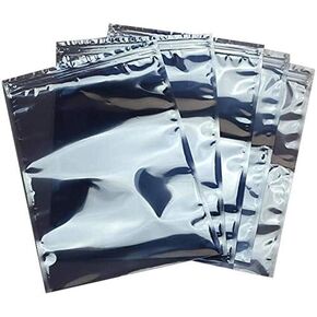 Anti Static Bags, 50pcs Large Resealable ESD Bags 7.1x10.2in with Labels for GPU Hard Drive SSD HDD and Electronic Device