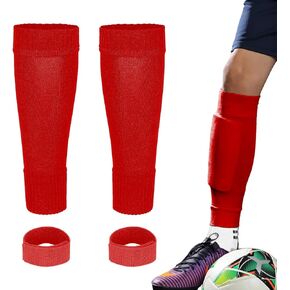 Linkidea Kids Soccer Leg Sleeve with Shin Guard Straps, Easy to Put On for Child, Compatible with Shin Guards and Grip Socks, Best Alternative to Soccer Athletic Socks for Child 6-8 Years