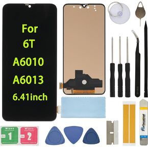 Screen Replacement for 1+ OnePlus 6T A6010 A6013 6.41inch Assembly LCD Display Touch Screen Digitizer with Tools 6T in Saudi Arabia