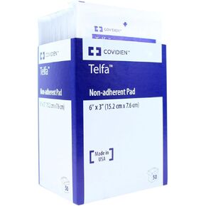 Non-adherent Dressing Telfa Ouchless Cotton 3 X 6 Inch Sterile
