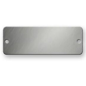 Stainless Steel Tags - 3 x 1 Rectangle 316 Grade
