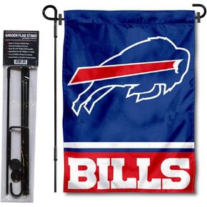 WinCraft Buffalo Bills Garden Flag with Stand Holder