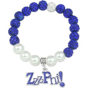 Greek Sorority Gift for Women Zetaa Braccelet ZPB Gift ZZZPHI Charm Sorority Bracelet Paraphernalia Jewelry Sisterhood Gift