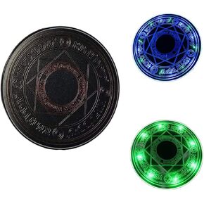 Glowing Magic Array Wireless Charger Ultra Slim 10W Qi Wireless Fast Charger Charging Pad for iPhone 15 Pro Max/15 Pro/14/14 Pro Max/13 Pro Max/Galaxy Z Flip 5/Z Fold 5/ S24 Ultra More Qi Devices