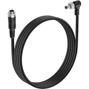 DC5521 Power Extension Cable 90 Degree DC 5.5MM x 2.1MM Male to Male Power Supply Cable 18AWG DC Power Cable with Lock Nut,for CCTV Security Camera,LED Strip Light 4.9FT