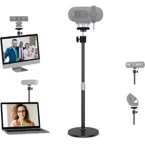 Brio Webcam Stand Holder, Magnetic Webcam Desktop Tripod Mount Compatible with Logitech Brio 101 100/Brio 301 300/Brio 501 500/Brio 4K 2022 2017 version/C270/C310 webcams