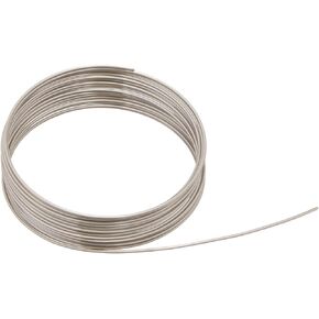 Beadalon 180S-018 18-Gauge Stainless Steel Round Bright Wire for Jewelry Making, 3.5m