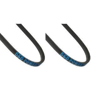 D&D PowerDrive 3L220 V Belt, 3/8" x 22" OC, 3L Section, Rubber