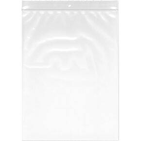 Plymor 9" x 12" (Pack of 100), 4 Mil with Hang-Hole Heavy Duty Zipper Reclosable Plastic Bags