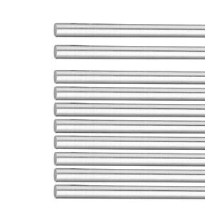 [10pcs/Pack] 8mm x 350mm Linear Motion Rod Shaft Guide, 10PCS 8mm Steel Rod for 3D Printer and CNC Machine (Diameter:8mm, 350mm / 13.779 inch)