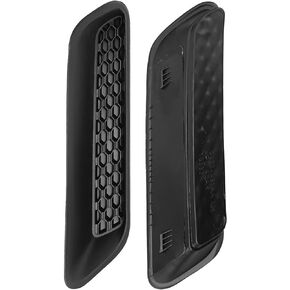 Engine Hood Air Vent Outlet Cover Trim Fit for Dodge Ram 1500 2500 3500 2010-2019 Replace 68324991AA 68324990AA, Left & Right Side Hood Vent Bezels Black