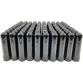 Essential Oil Aromatherapy Blank Nasal Inhaler Tubes (Includes 100 inhalers+110 unscented Wicks+5 Plastic Droppers+2 Plastic Tweezers)-Black.