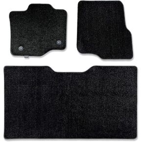 CarsCover Custom Fit 2015-2019 Ford F150 F250 F350 SuperCrew Cab Front and Rear Row Carpet Car Truck Floor Mats Heavy Cushion Ultramax Asphalt Black