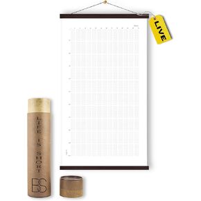 Weeks of my Life Calendar - Life in Weeks Canvas Calendar 100-Years Memento Mori Calendar 29" x 15.5'' Made from Canvas Print Wall Calendar