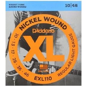D'Addario EXL130 Nickel Wound Electric Guitar Strings, Extra-Super Light, 8-38 (2 Pack)