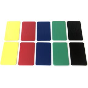 Yuanhe 10Pack Poker Cut Cards - Bridge Size Cutting Card in 5 Colors for Poker Texas Hold'em Blackjack Home Games