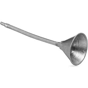 Performance Tool W219 Zinc Plated Funnel with 12-Inch Flex Spout