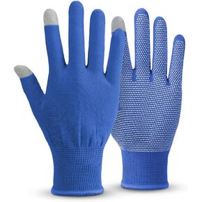 Men UV Protection Cycling Glove Touchscreen Driving Glove Cotton Non-Slip Riding Mittens Breathable Sunblock Full Finger Glove