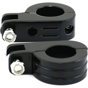 1 1/2" (38mm) Highway Foot Peg P-Clamp Mounting Kits Compatible with Harley Touring Road King Engine Bars-black