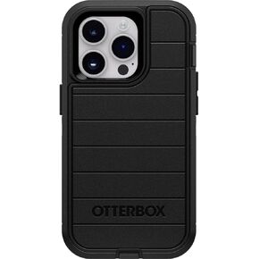 OtterBox Defender Series Screenless Edition Case for iPhone 14 Pro (Only) - Case Only - Microbial Defense Protection - Non-Retail Packaging - (Black)