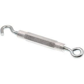 Prime-Line 9070145 Turnbuckles, Eye-To-Hook, 3/16 In. X 5-5/8 In., Zinc Plated Steel (10 Pack)