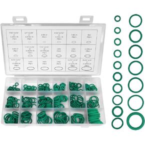 270pcs Compressor O Rings - Car Air Conditioning AC O Ring Kit Sealing ORings Gasket Assortment Set, Rubber Washer Orings for A/C Professional Plumbing Automotive