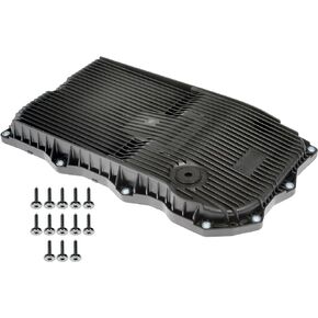 Dorman 265-850 Transmission Pan With Drain Plug, Gasket And Bolts Compatible with Select Models (OE FIX), Black