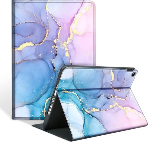 Case for 10.2 Inch iPad 9th/8th/7th Generation 2021/2020/2019 - iPad Cover 9th/8th/7th Generation, Premium Leather Folio Stand Case - Auto Wake/Sleep and Multiple Viewing, Marble Fresh in Saudi Arabia