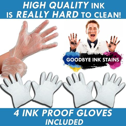 Epson 664 Ink Refill Bottles All 4 Colors + 4 Gloves + Ink Storage Box | Epson 664 Ink for Epson ET 2550 Ink Refill, ET-2650, ET-2600, ET-2500 (Black, Cyan, Magenta, Yellow) | Epson Ink 664 in Saudi Arabia