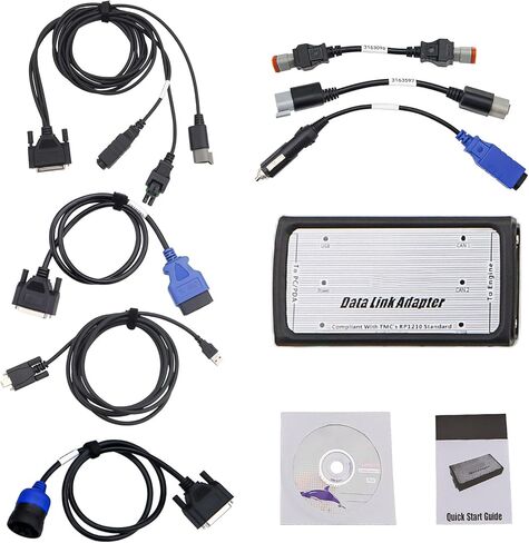 3165033 أداة تشخيص محول وصلة البيانات المضمنة 6 مع Instie 8.7/ ماسح ضوئي تشخيصي متعدد اللغات للخدمة الشاقة لأداة الماسح الضوئي محرك Cummins Komatsu obdii in Kuwait