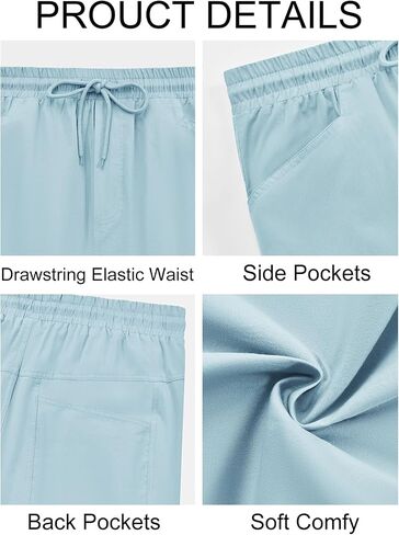 Runcati Mens Harem Capri Pants Casual Elastic Waist Cotton 3/4 Shorts Summer Beach Yoga Tapered Trousers in Saudi Arabia