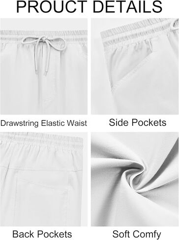 Runcati رجل الحريم كابري السراويل عارضة مرونة الخصر القطن 3/4 السراويل الصيف الشاطئ اليوغا مدبب السراويل in Kuwait