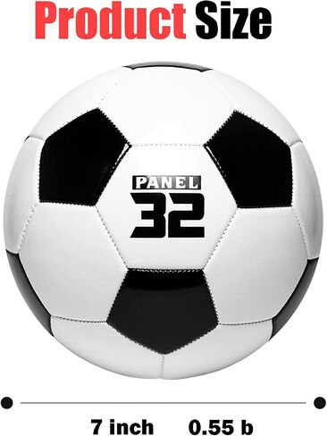 Soccer Ball Size 2/3 for Kids Toddler Traditional Soccer Balls for Recreation, Practice, Kids Gift Classic Soccer Training Ball with Air Pump for Outdoor & Indoor Match or Game in Saudi Arabia