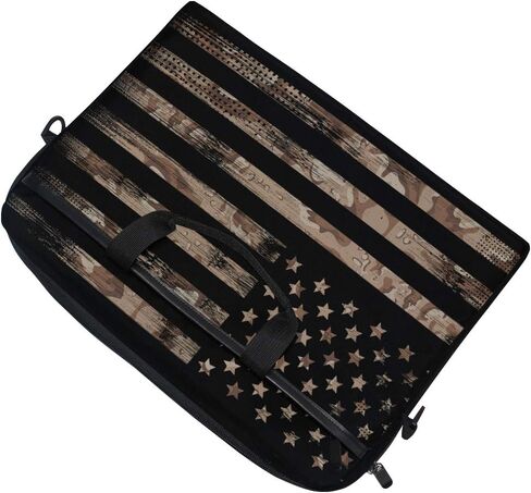 American USA Flag with Desert Camouflage Laptop Case Bag Sleeve Portable/Crossbody Messenger Briefcase Convertible w/Strap Pocket for MacBook Air/Pro Surface Dell ASUS hp Lenovo 15-15.4 inch in Kuwait