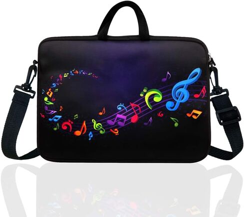 11.6-Inch to 12.5-Inch Neoprene Laptop Shoulder Messenger Bag Case Sleeve for 11 11.6 12 12.2 12.5" Inch Chromebook/Tablet/Notebook/Macbook Pro/Air (Blue) in Saudi Arabia