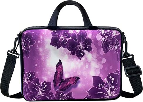 11.6-Inch to 12.5-Inch Neoprene Laptop Shoulder Messenger Bag Case Sleeve for 11 11.6 12 12.2 12.5" Inch Chromebook/Tablet/Notebook/Macbook Pro/Air (Blue) in Saudi Arabia