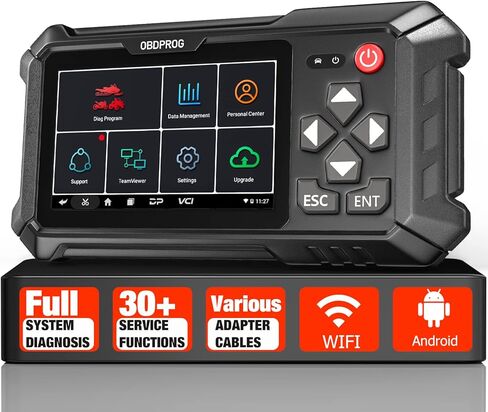 Motorcycle All System Diagnostic Tool, Oil Service Reset, OBDPROG Moto 100 Motorcycle Scanner for Ducati KtmTriumph Yamaha Honda Automotive OBD Code Reader, Unlimited Auto VINs, 5.0 Touch Screen in Saudi Arabia